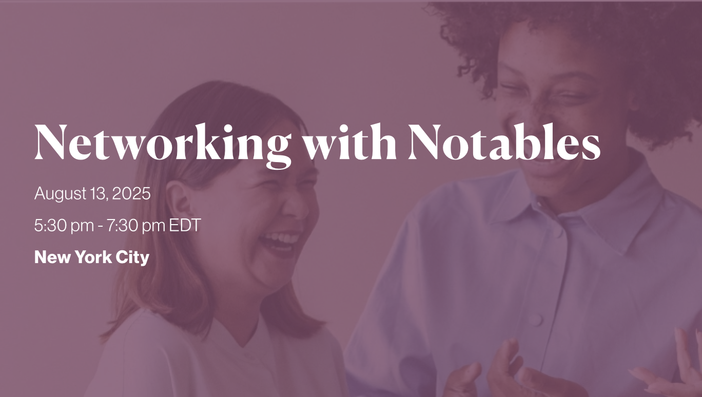 VIDEO: Networking With Notables NYC August 13th 2025